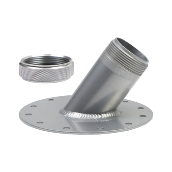 Poklop spremnika goriva za automobilsku modifikaciju, 45° nagnut, aluminijska legura, model OC-1117, kompatibilan s 12-boltnom donjom pločom i razmakom vijaka 5-3/8 inča