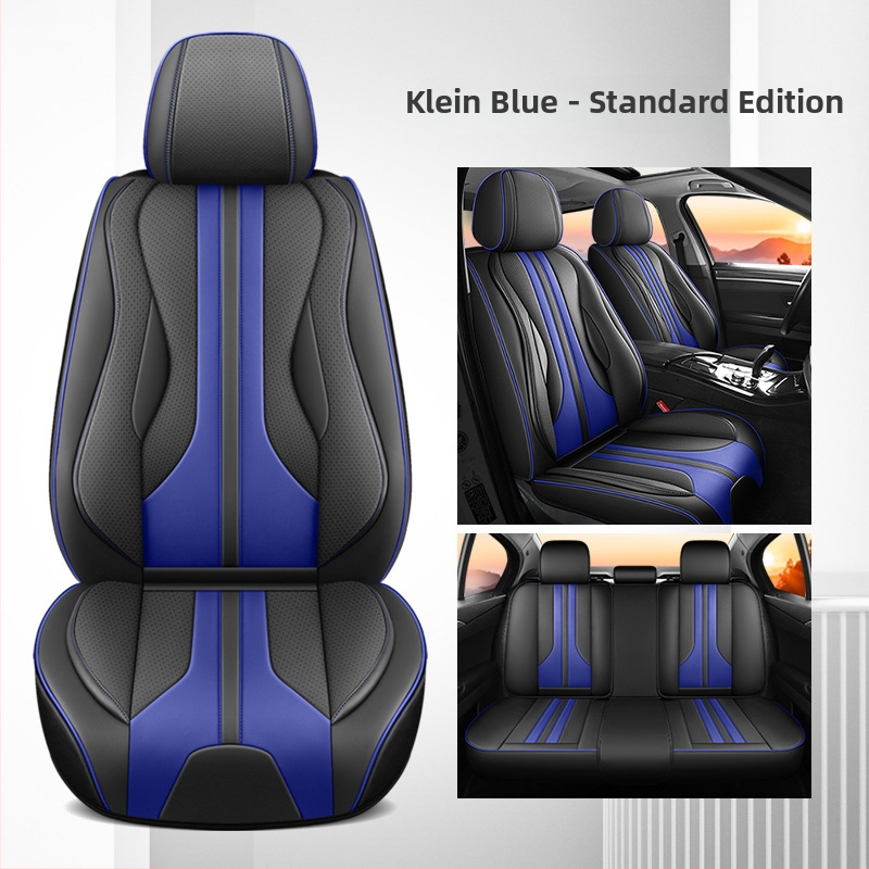 Husă din piele pentru scaunul auto Che Bei, potrivire universală, acoperire completă, pentru toate anotimpurile, fără umplutură