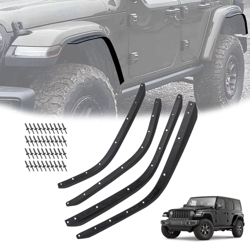TELLIKA JK901 Plastične ukrasne obrube kotača za Jeep Wrangler JL (2018–2025)