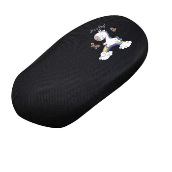 Κάλυμμα καθίσματος ηλεκτρικού ποδηλάτου - Ice Silk υλικό, κατάλληλο για όλες τις εποχές, με εκτύπωση λογοτύπου, χωρίς γέμισμα