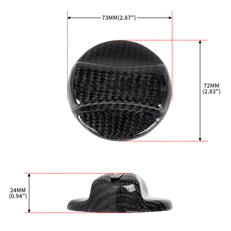 BMW szénszálas üzemanyagtank sapka MPerformance – dekoratív figyelmeztető matrica, testreszabható (SNBLO; szénszálas; BMW-kompatibilis; testreszabás)