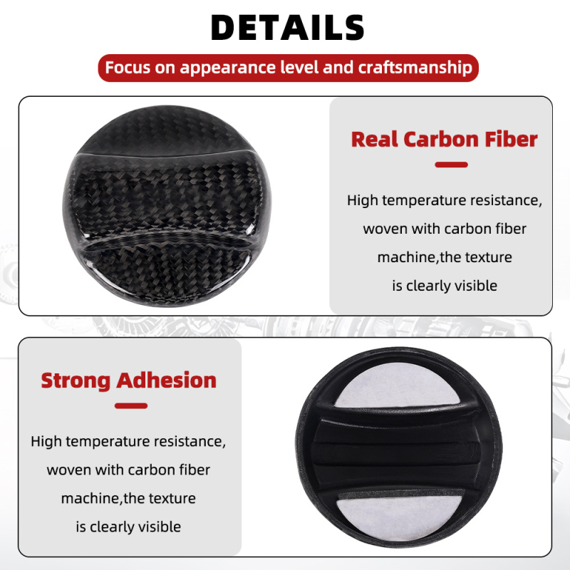 BMW szénszálas üzemanyagtank sapka MPerformance – dekoratív figyelmeztető matrica, testreszabható (SNBLO; szénszálas; BMW-kompatibilis; testreszabás)