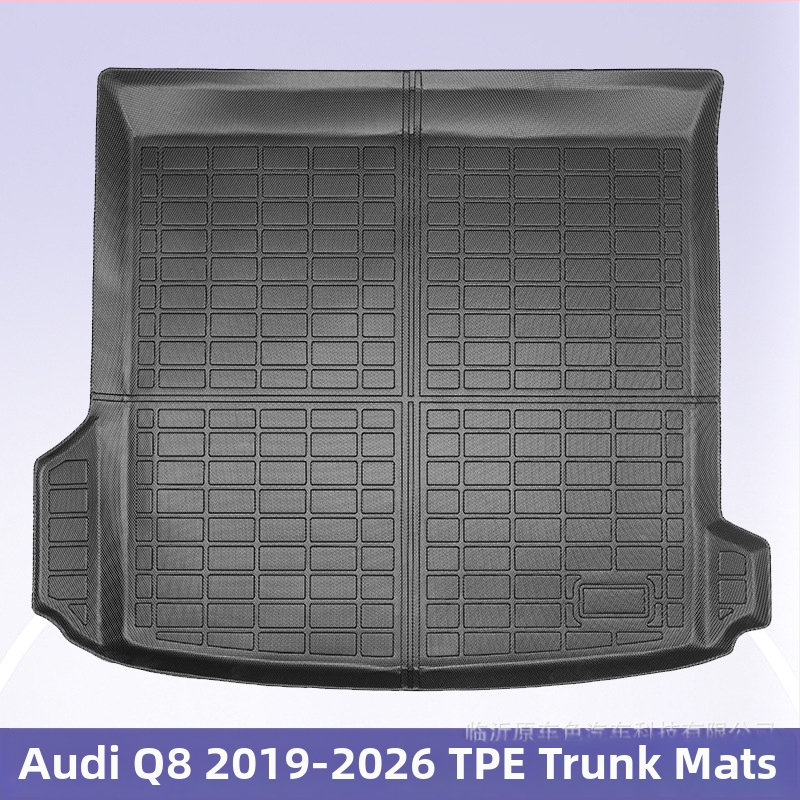 3D TPE All-Weather rohože do auta pre Audi Q8 (2019–2026) – špecifické pre vozidlo, pre 5 miest, tlač vlastného loga, rohož zadného kufra a operadla