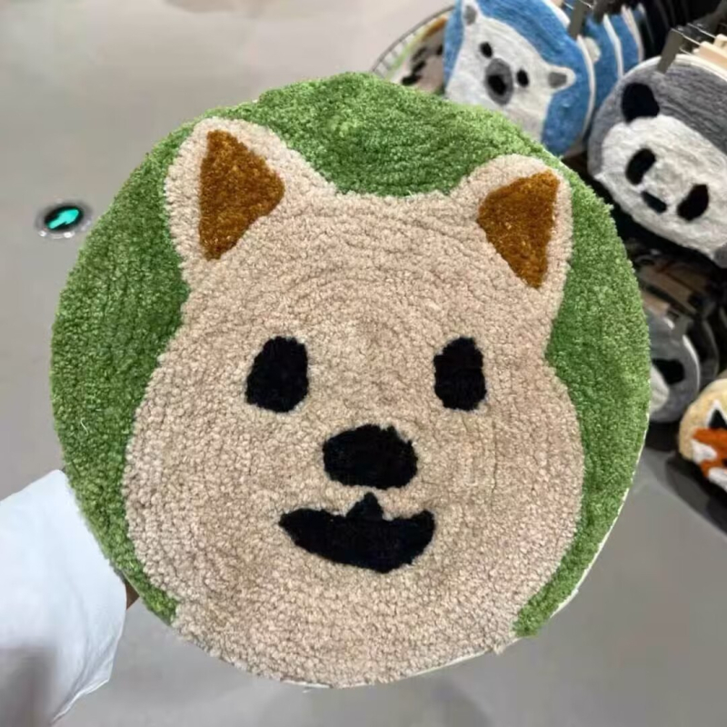 Jastučnica za balkon s motivom slatkih životinja, protuklizna površina, punjenje poliester vlaknima, crtani stil, prilagodljivo.