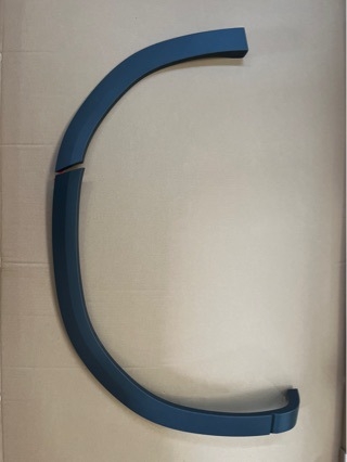 Volkswagen ID4 hátsó kerékív szemöldöke, ABS, 12D853818