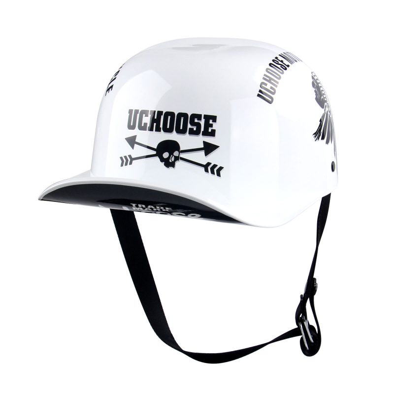 Kaciga za motocikl – polu kaciga, retro stil, ABS materijal, brend UCHOOSE