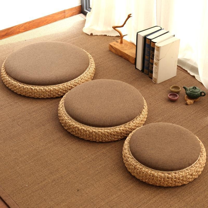 Futon jastuk za koljena i meditaciju, tatami, jastuk od ratana za čajnu ceremoniju, debeli podni futon