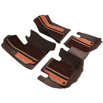 Automobilske podne prostirke od PVC protivklizne, kožna podloga za stopalo, puni obujam, dvostruki sloj tepiha, bez mirisa, prilagođeno za pet sjedala