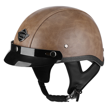 Kaciga za električni bicikl - retro dizajn, polu-kaciga, unisex (ABS, JYT, motociklistička kaciga)