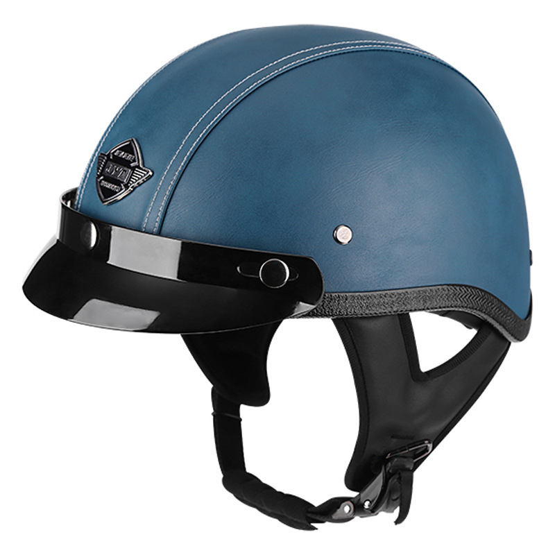 Kaciga za električni bicikl - retro dizajn, polu-kaciga, unisex (ABS, JYT, motociklistička kaciga)