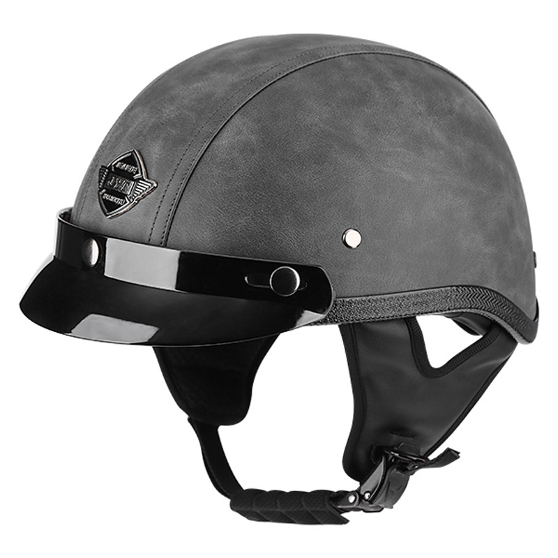 Kaciga za električni bicikl - retro dizajn, polu-kaciga, unisex (ABS, JYT, motociklistička kaciga)