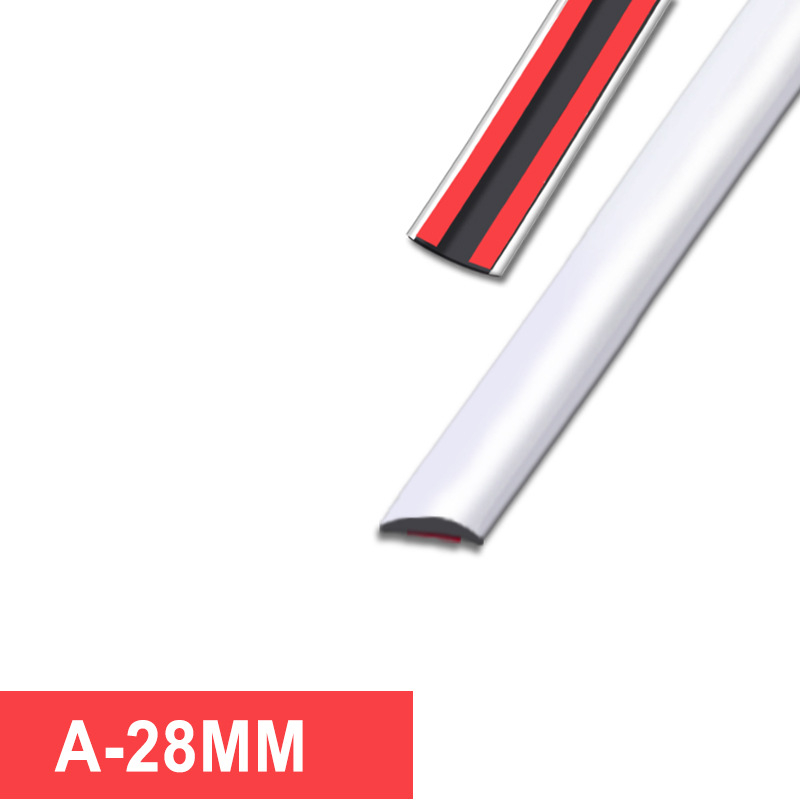 Kromirana traka za karoseriju automobila – mekani PVC rubni završetak s kromom, zaštita od ogrebotina, kompatibilno s MT mjenjačem, opći model, mogućnost prilagodbe