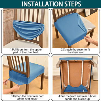 Székfedő csúszásmentes, téglalap alakú, poliészter-spandex keverék, egyszínű minta, modern minimalist stílus