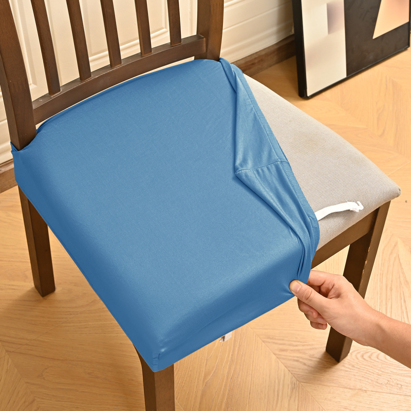 Székfedő csúszásmentes, téglalap alakú, poliészter-spandex keverék, egyszínű minta, modern minimalist stílus