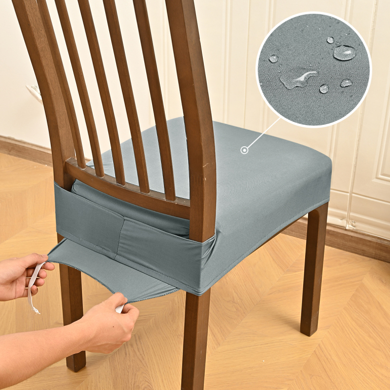 Székfedő csúszásmentes, téglalap alakú, poliészter-spandex keverék, egyszínű minta, modern minimalist stílus