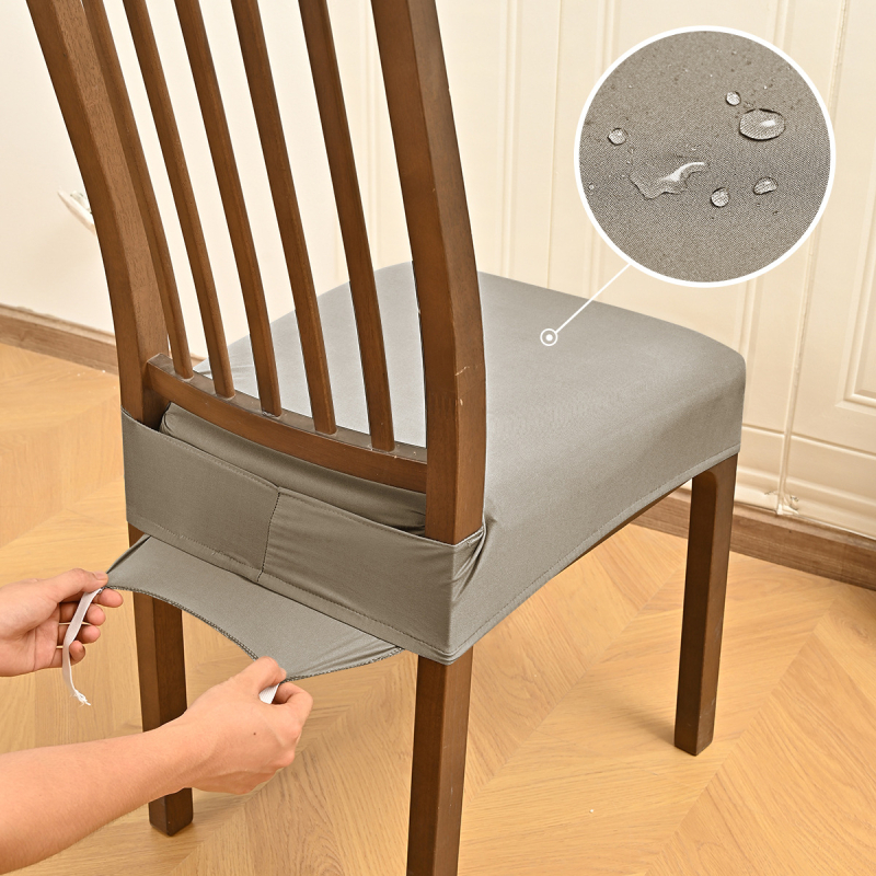 Székfedő csúszásmentes, téglalap alakú, poliészter-spandex keverék, egyszínű minta, modern minimalist stílus