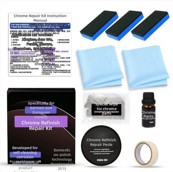 Σετ επανόρθωσης χρωμιωμένων λωρίδων παραθύρων αυτοκινήτου – Quick cat, abrasive + sealant, διάρκεια ζωής 3 χρόνια, κωδικός προϊόντος Chrome refurbishing agent kit, καθαριστικό αφρού αυτοκινήτου