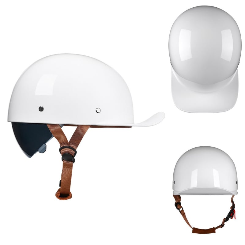 Jrte Retro DOT motociklistička kaciga, Unisex, Personalizirana kaciga za vožnju s ukrasom za slušalice