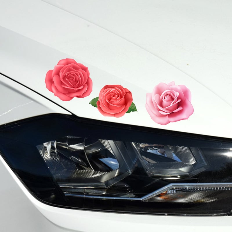 Dekorativne naljepnice za karoseriju automobila s motivima biljaka i cvijeća – materijal: naljepnica, motiv: biljke i cvijeće, instalacija: lijepljenje