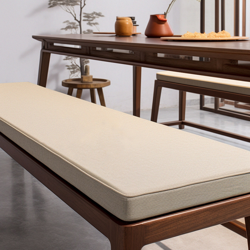 Ülőpad párna, Új kínai stílus, egyszínű, anyaga pamut és len, töltés: sűrű hab, testreszabható, Pomelo márka