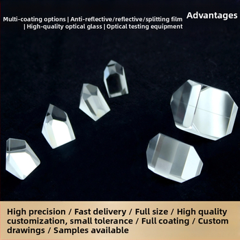 Huasen K9 sklenený pravouhlý prizma pre optické prístroje, meranie vzdialenosti, model hs1016
