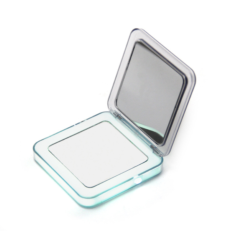 Du Meina LED makeup ogledalo s rasvjetom, sklopivo dvostrano ogledalo 2–10x uvećanje, plastično kućište, mogućnost printa logotipa