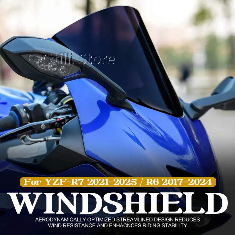 Yamaha R6 17-24 / R7 21-25 prilagođeni vjetrodeflektor i vjetrobran