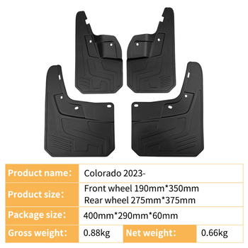Blatnik za Chevrolet Colorado - Posebni blatnici, za modele 2023–2025, mek PP plast