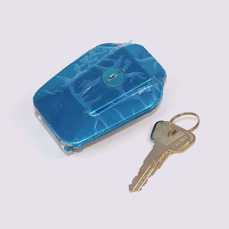 ZhiBN Motorkerékpár-zár készlet - indítókapcsoló + tankfedélzár, univerzális stílus, alumínium