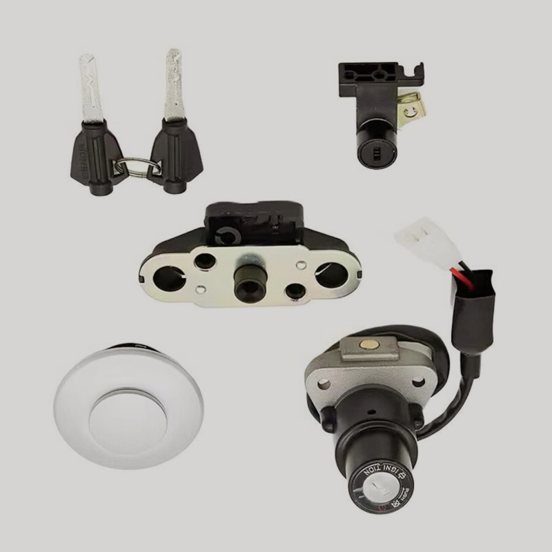 Set bravica za motocikl — zapaljenje, spremnik, sjedalo i vrata; Materijal: Plastika; Šifra artikla SZ-LB05-I500855332; Međunarodni izvoz: Ne; Prilagođeno obradivanje: Ne