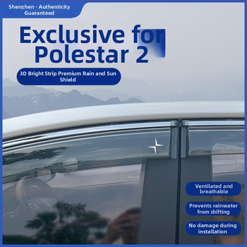 Déšťový štít pre Polestar 2 – PU materiál, Linlie