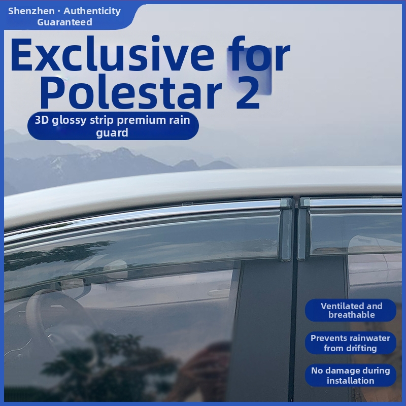 Déšťový štít pre Polestar 2 – PU materiál, Linlie