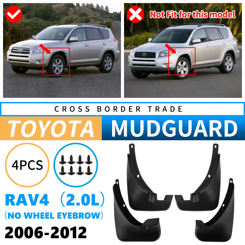 Toyota RAV4 2006-2012 blatnik za gume – poseban zaštitnik blatnika, mekani PP plast