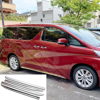 Nerđajući čelični rub za bočni prag Alphard/Vellfire 30 serija, modeli 2015–2020, moguća prilagodba.