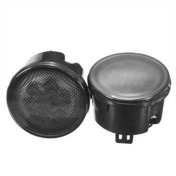 Kit LED semnalizare Jeep Wrangler cu sprâncene la grilaj (MS-FGL-1 + MS-FFL-1) 12V, 0.6W, 6500K, 30000h