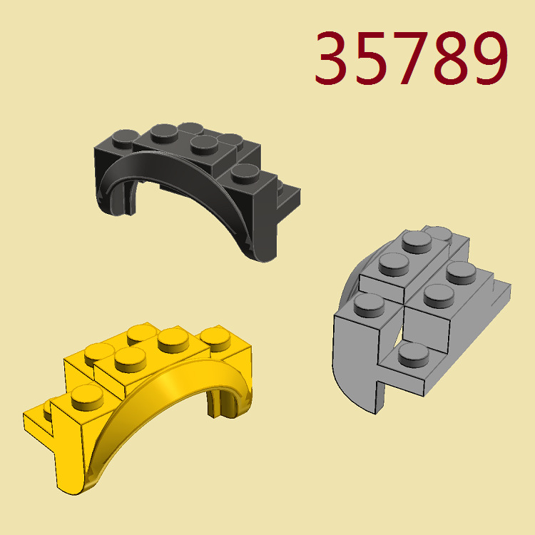 Σετ δομικών μπλοκ ABS πλαστικού, μικρά σωματίδια, 2,24 g ανά τεμάχιο, προσαρμογή ανά σχέδια, συμβατό με 35789