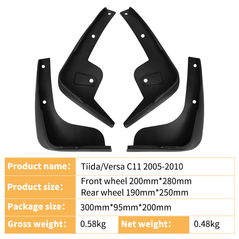 Blatnik za kotače Nissan Tiida Versa C11 (07-11) – mekani PP plast, prilagodljiv, poseban model