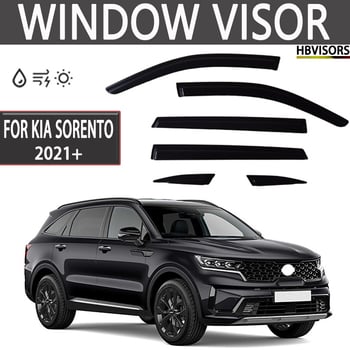 PC Kišni vizir za Kia Sorento 2021+ Black Warrior izdanje (Prilagodljivo) • Materijal: PC • Porijeklo: Wenzhou • Kompatibilno: 2021+ Kia Sorento Black Warrior