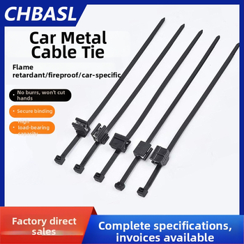 PA66 automobilové káblové zväzky, samouzamykajúce sa, 1.1–2.5 mm, požiarny stupeň V-0