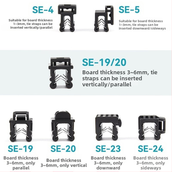 PA66 automobilové káblové zväzky, samouzamykajúce sa, 1.1–2.5 mm, požiarny stupeň V-0