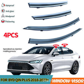 BYD Qin Plus vizir za prozor, PC materijal, kompatibilan s 2023+, montaža posebnom ljepilnom pastom