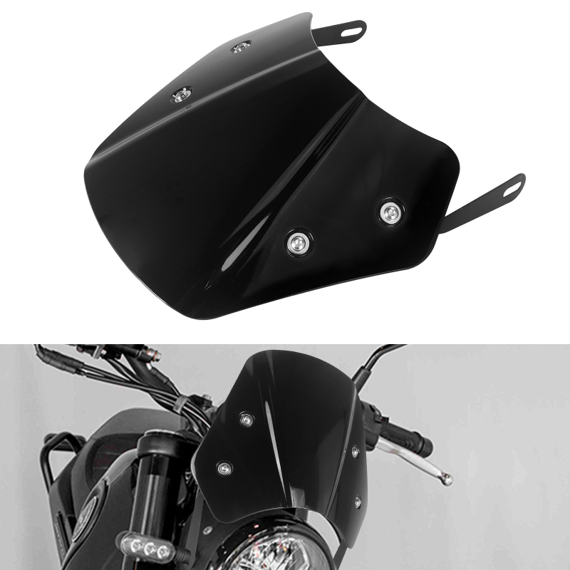Motociklistički deflektor vjetra za motocikl, PC materijal, univerzalno za retro motocikle, otporno na trošenje.