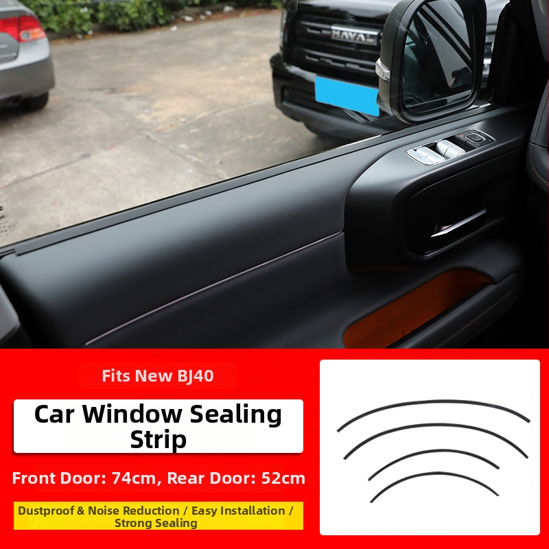 Kzs automobilové tesnenie okna BJ40 | gumový tesniaci pás okna, vhodný pre zdvíhanie okna, znižuje vibrácie a hluk