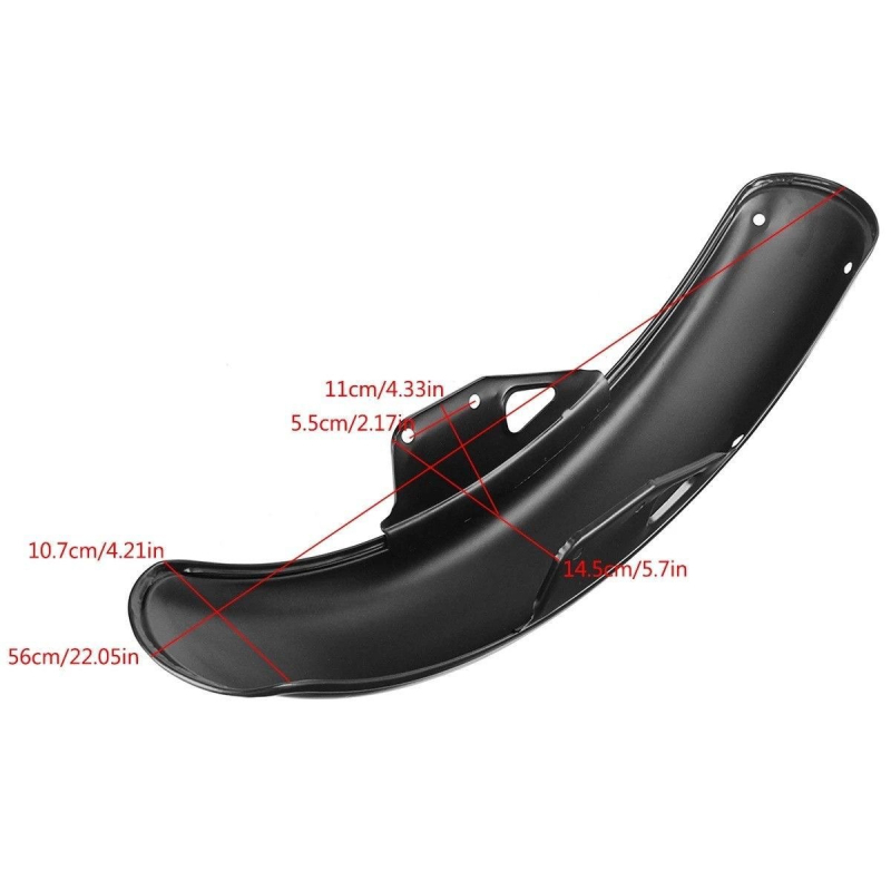 GN преден калник за мотоциклет – сплавен, GN модел, стандартен стил