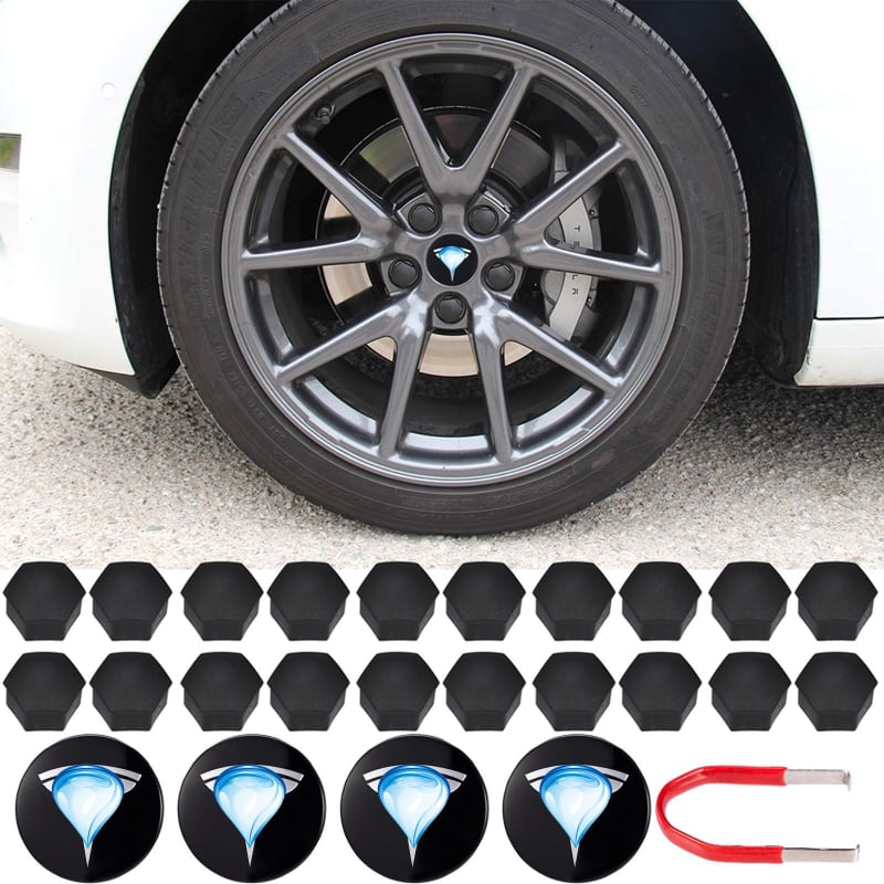 Tesla Model 3 hub cap centar poklopac modul za modifikaciju – materijal: aluminij ABS, marka: Other, podrijetlo: Shenzhen