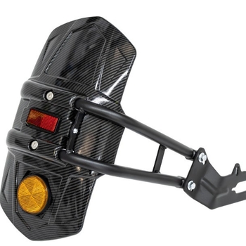 Заден калник за мотоциклет – анти-въглеродна стоманена фибър калник, PP материал, разширен дизайн, персонализирана обработка, съвместим с Honda, Kawasaki, Yamaha и BMW