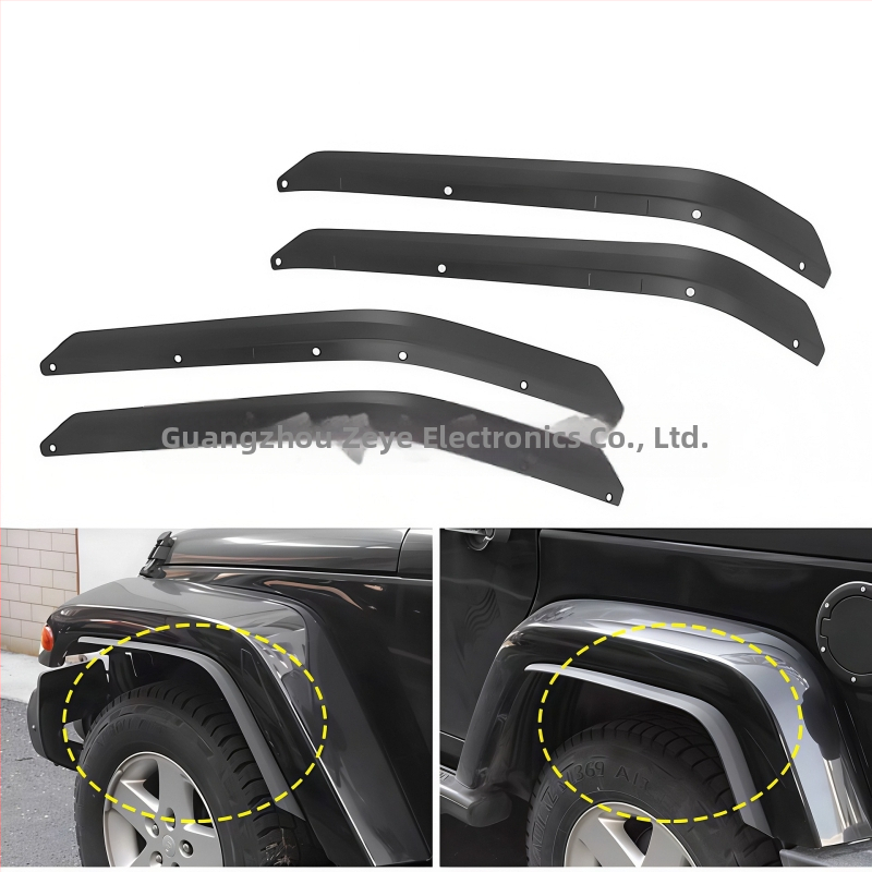 Protectie decorativă ABS pentru aripa roții Wrangler JK 07-17 — Model Zy-lm001