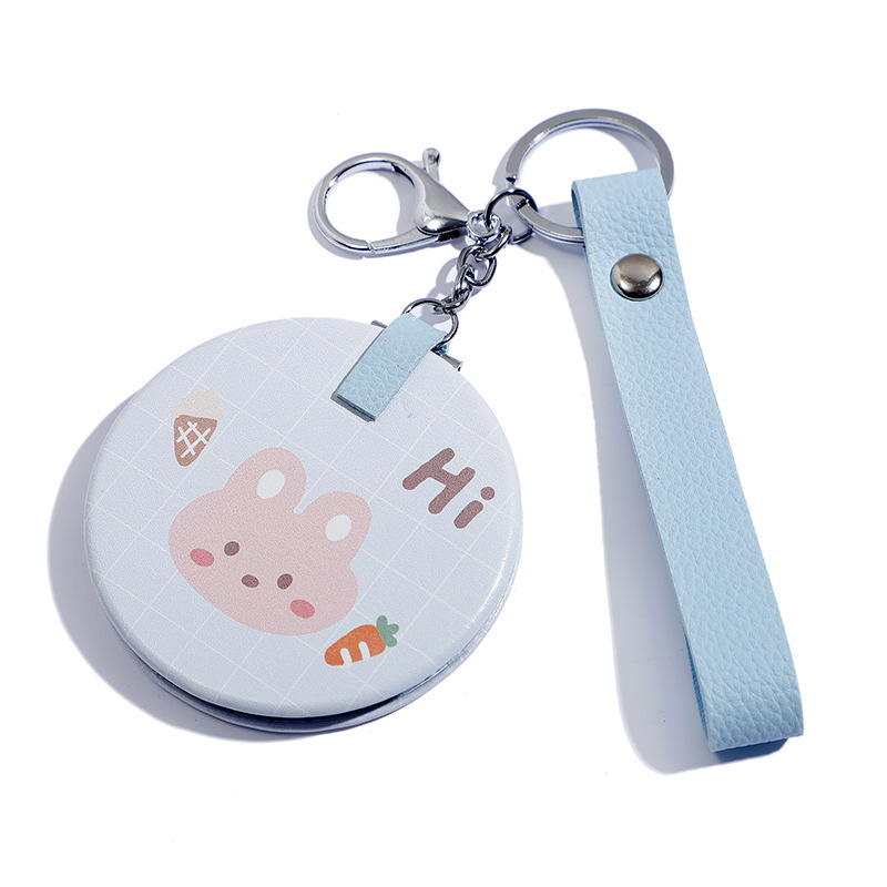 Sklopivi ogledalni ključ s ispisom logotipa i mogućnošću prilagodbe; ABS okvir, srebrno ogledalo; pogodno za spavaću sobu, kupaonicu i poslovne prostore