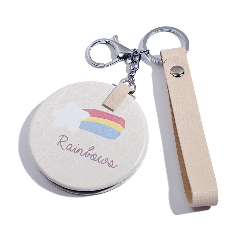 Sklopivi ogledalni ključ s ispisom logotipa i mogućnošću prilagodbe; ABS okvir, srebrno ogledalo; pogodno za spavaću sobu, kupaonicu i poslovne prostore