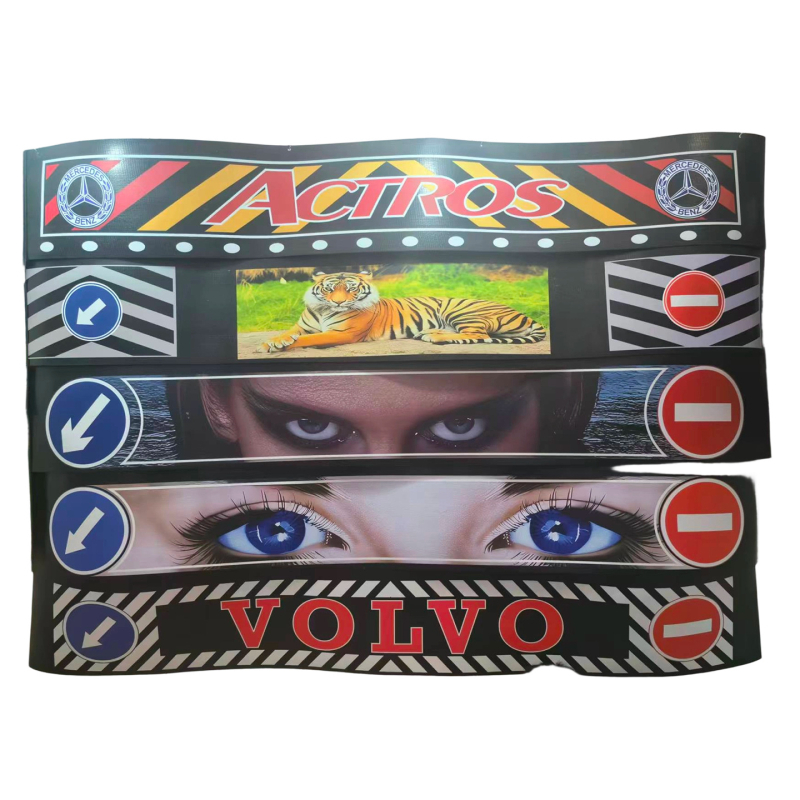 Zadnji blatnik za velike kamione, reflektirajući mekani gumeni blatnik, otporan na habanje, prilagodljiv, univerzalno za teška vozila, crna
